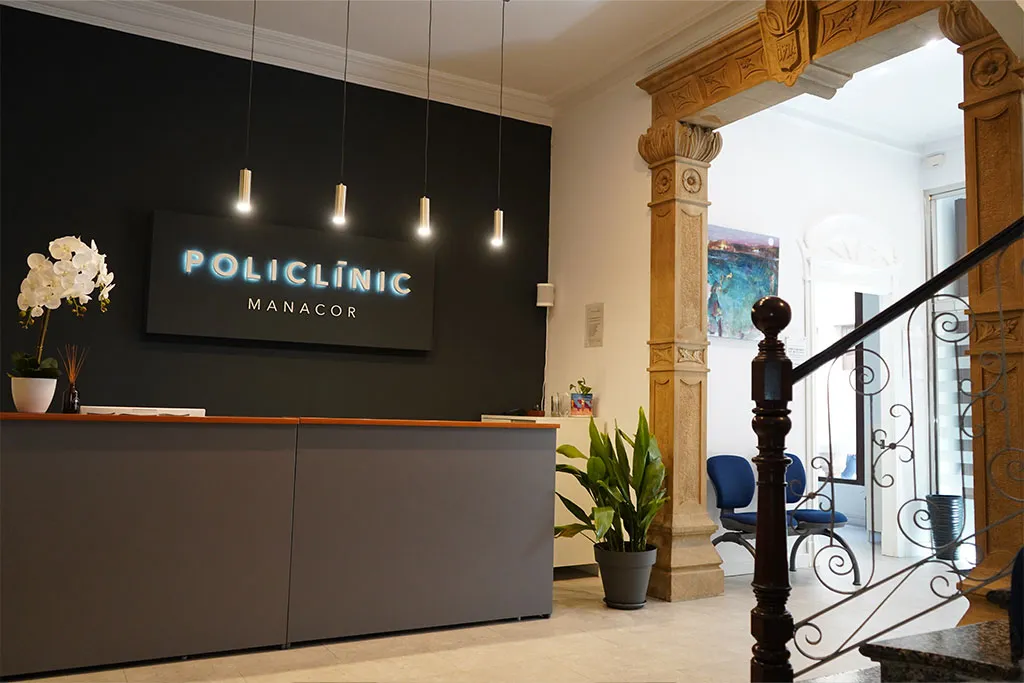 Recepción de Policlínic Manacor